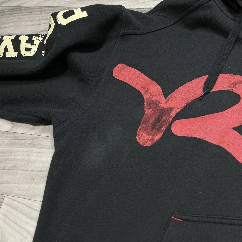 Sudadera con Capucha Vintage Rocawear Cremallera Completa Para Hombre L Negra Suelta Logo Hip Hop Grunge Foto 3 de 4