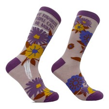 Women's My Favorite People Call Me Mom Socks Funny Cute Flowers Mothers Day Gift