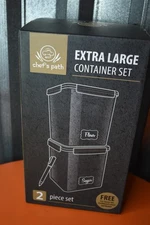 Chef's Path Airtight Extra Large Food Storage Container 2-PC Set - NEW