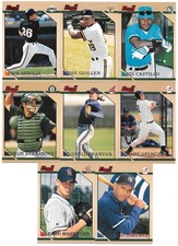 RICH AURILIA LUIS CASTILLO JOSE GUILLEN 8 CARD ROOKIE LOT 1996 BOWMAN SET