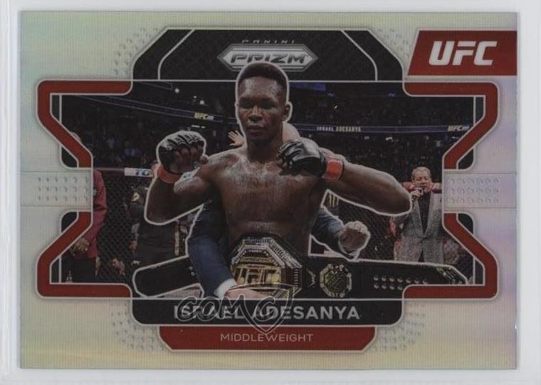 2022 Panini Prizm UFC Silver Prizm Israel Adesanya #23 12g7