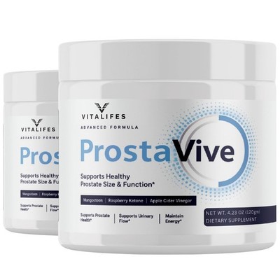 Prostavive Advanced Prostate Health Support Powder Max Power Supplement 2 Pack
