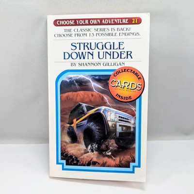 STRUGGLE DOWN UNDER CHOOSE YOUR OWN ADVENTURE #21 Shannon Gilligan 2005 w/ Cards