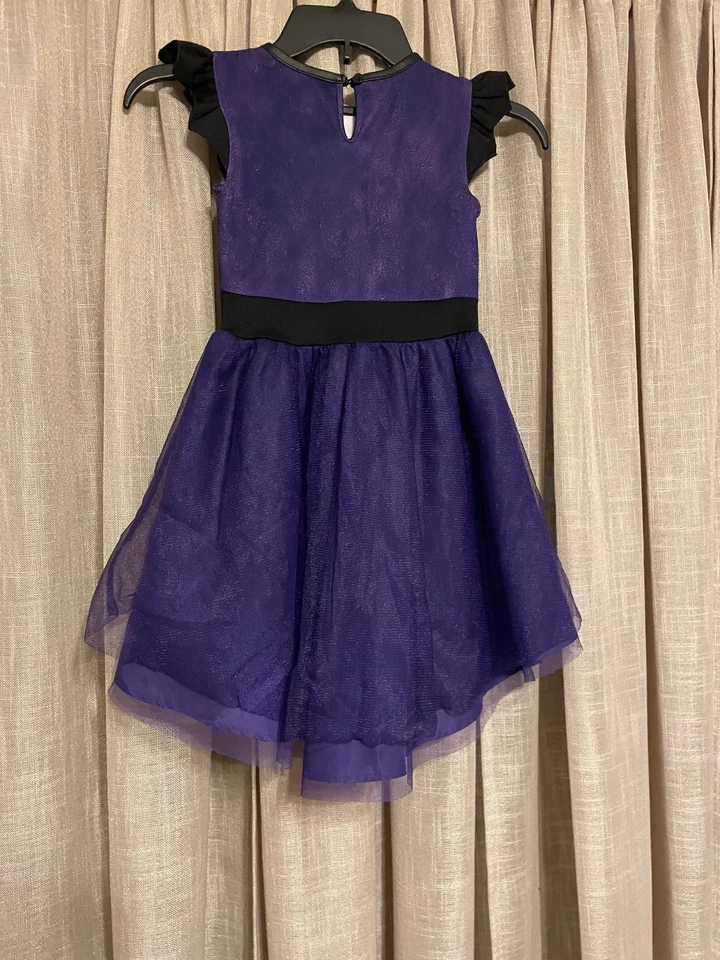 Disney descendants Mal sz 7/8 girls dress/costume - Image 2 of 2