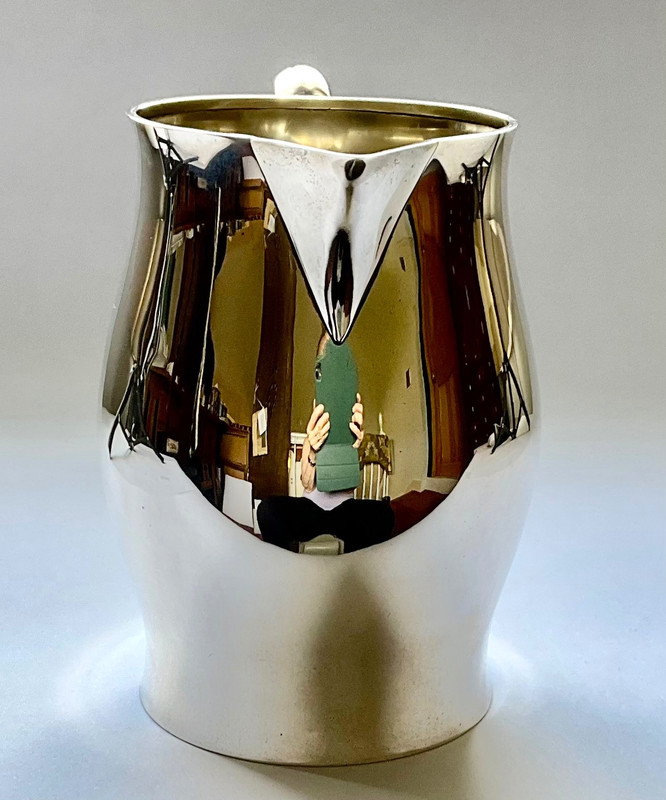 VINTAGE STERLING SILVER WATER PITCHER IN THE PAUL REVERE PATTERN - WORDEN-MUNNIS
