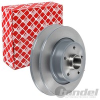 2X Febi Bremsscheiben Ø270Mm Hinten Passend FÜR Renault Megane ScÉNic