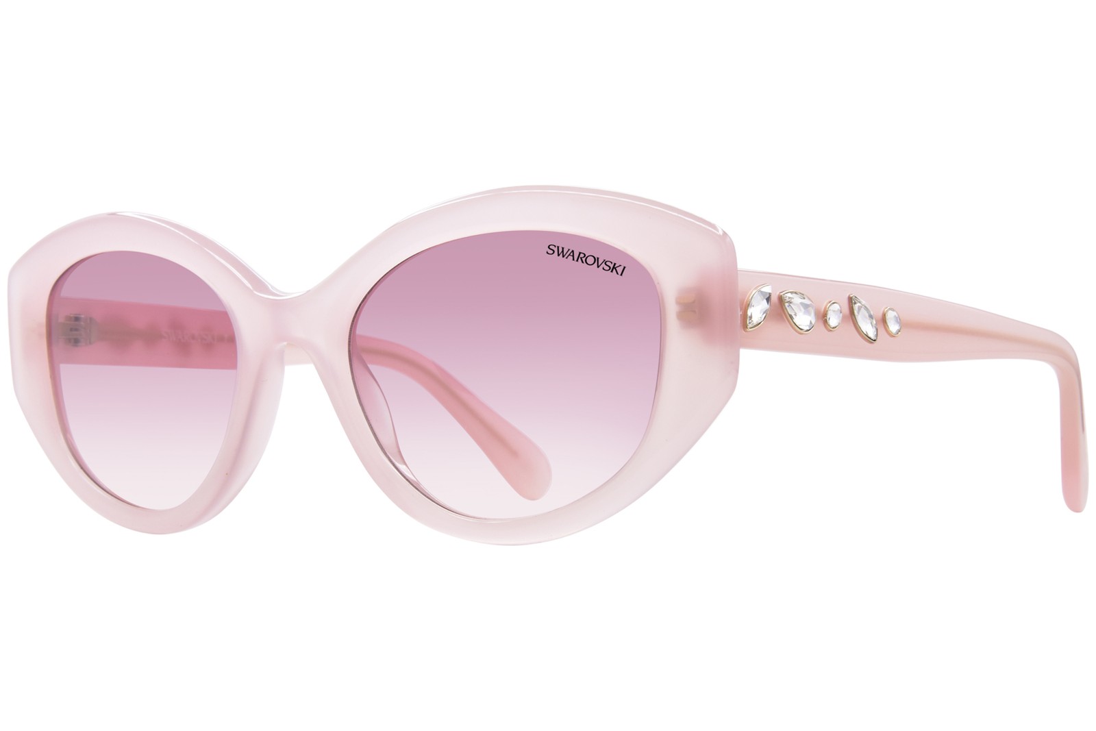 Солнцезащитные очки Swarovski SK6005 102568 Женские Розовый ОпалКоричневый Градиент Фиолетовый 53 мм 18890₽