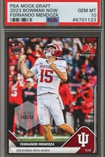 PRESALE PSA 10 Fernando Mendoza 2025-26 Bowman U NOW 2025 Heisman Trophy Winner