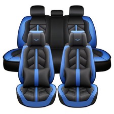 Car Seat Covers For Bmw 5-seats Headrestpillows Cushion Black Blue