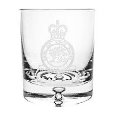 RAF Police Bubble Base Whisky / Juice Glass Tumbler (UK108)