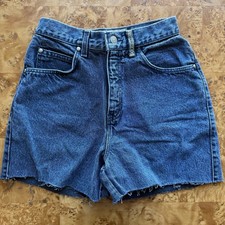 Vintage Levi's 900 Series Cut Off Denim Jean Shorts Size Small Irregular