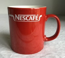 Nescafé Round Red Ceramic Coffee Mug. Staffordshire Tableware England.