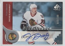 2005-06 SP Game Used Edition SIGnificance 3/100 Tyler Arnason #S-TA Auto 1r5l