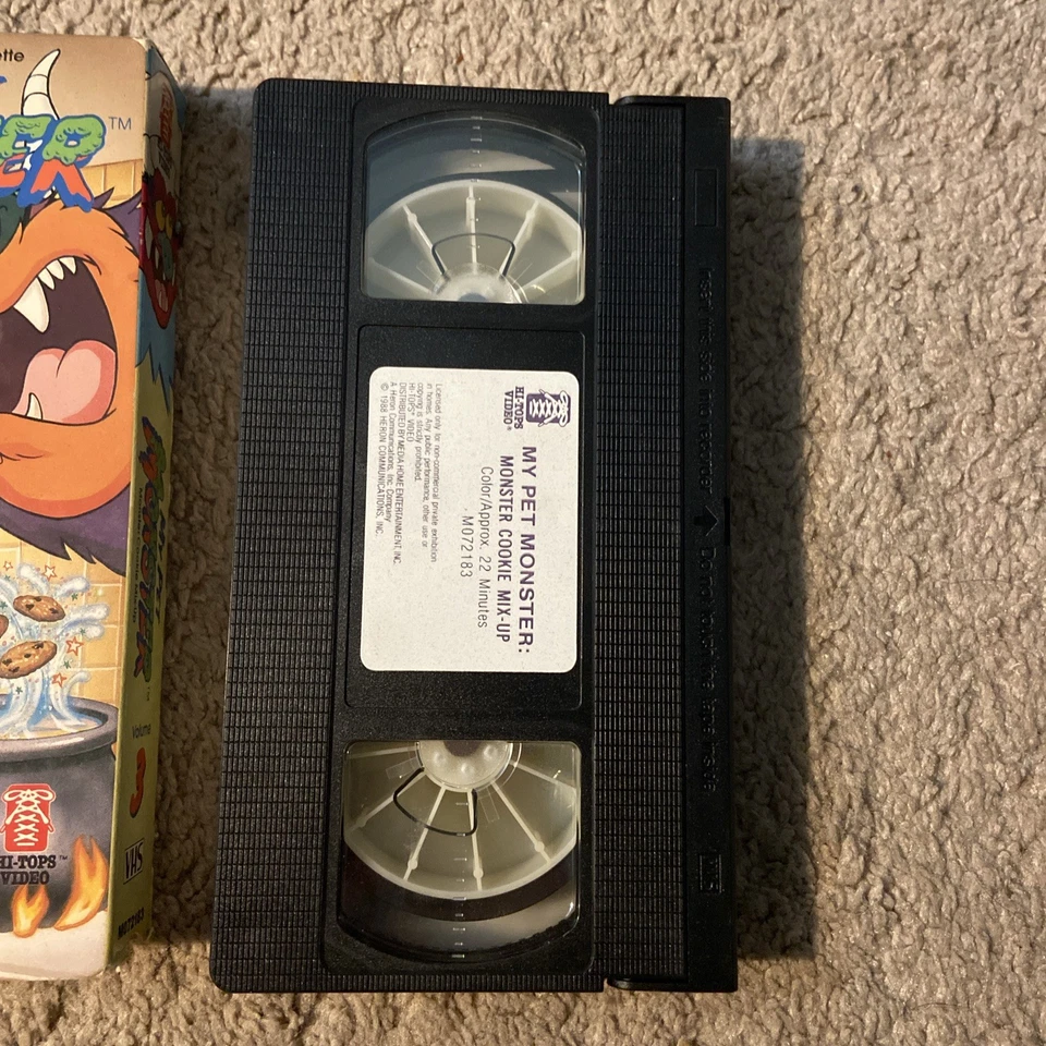 My Pet Monster Vol 3 - Monster Cookie Mix-Up (VHS, 1988) Foto 4 de 4