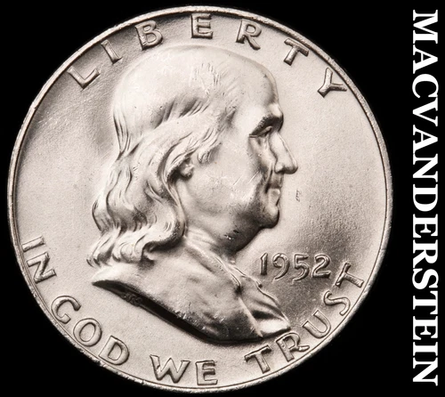 1952-D Franklin Half Dollar- Silver Choice Gem Brilliant Uncirculated #i4155