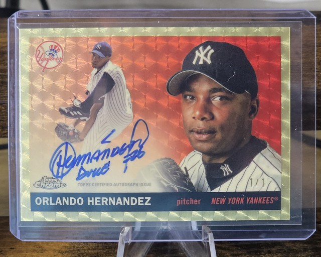 Topps 2025 Chrome Platinum Orlando Hernandez Superfractor Auto 1/1 CPA-OH