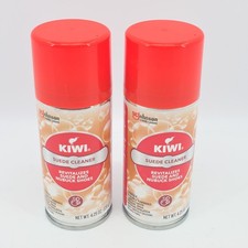 2 PACK Kiwi Suede Cleaner 4.25 oz Revitalizes Suede Nubuck Shoes Boots Gear