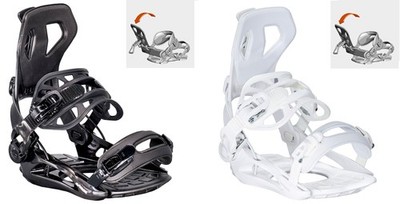 AIRTRACKS Snowboard Softbindung Fastec ''Master Pro'' / Aluratchen Rutschpad Leash