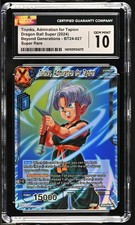 Dragon Ball GRADED Trunks Admiration for Tapion BT24 SR 10 CGC