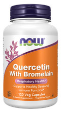 NOW Foods Quercetin with Bromelain 120 Veg Caps Healthy Immune 5/2026EXP