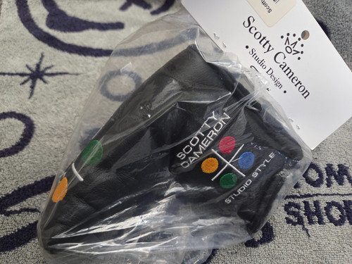 Rare Scotty Cameron Studio Style Newport Black Putter Headcover head cover⛳⛳⛳NEW