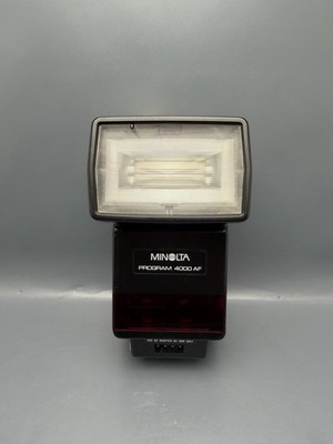Minolta Blitzgerät Program Flash 4000 AF für SLR Kamera Spiegelreflex Autofocus