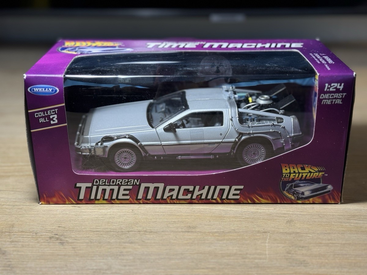 未開封 1/24 WELLY DeLorean Time Machine WELLY 1:24 Back To The Future Time Machine Diecast Alloy