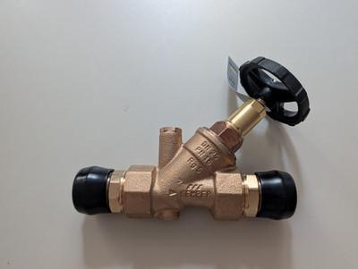 Freistromventil KEMPER RG mit Entleerstopfen G1/4, IG DN25