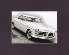 8X10" Matted Print Muscle Car Picture: 1955 Chrysler C-300 Coupe
