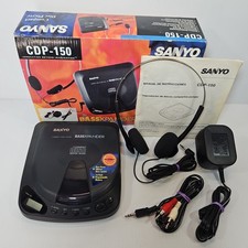 Sanyo Portable CD Player CDP-250 Bass Xpander Retro Working Tested Excellent