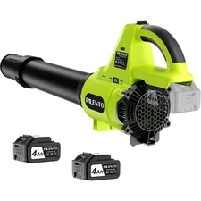 Cordless Leaf Blower with 2 x 4.0Ah Batteries and Fast Charger 20V 650CFM 280MPH