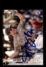 Signed Baseball Card Auto Seth Mejias-Brean 2020 Topps #370 San Diego Padres