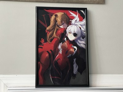 Evangelion Asuka Langley Soryu Aurora Veseuille Anime Poster