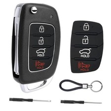 Key Fob Case for Hyundai Sonata Santa Fe Sport 2019 2018 2017 2016 2015 2014