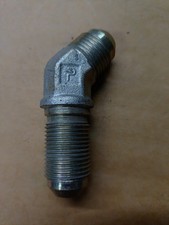 Parker 8 WNTX-S 45° Elbow Hydraulic Bulkhead Fitting Male JIC-08 to Male JIC-08