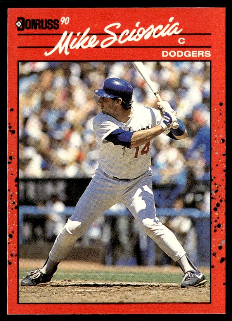 1990 Donruss Mike Scioscia Los Angeles Dodgers #316