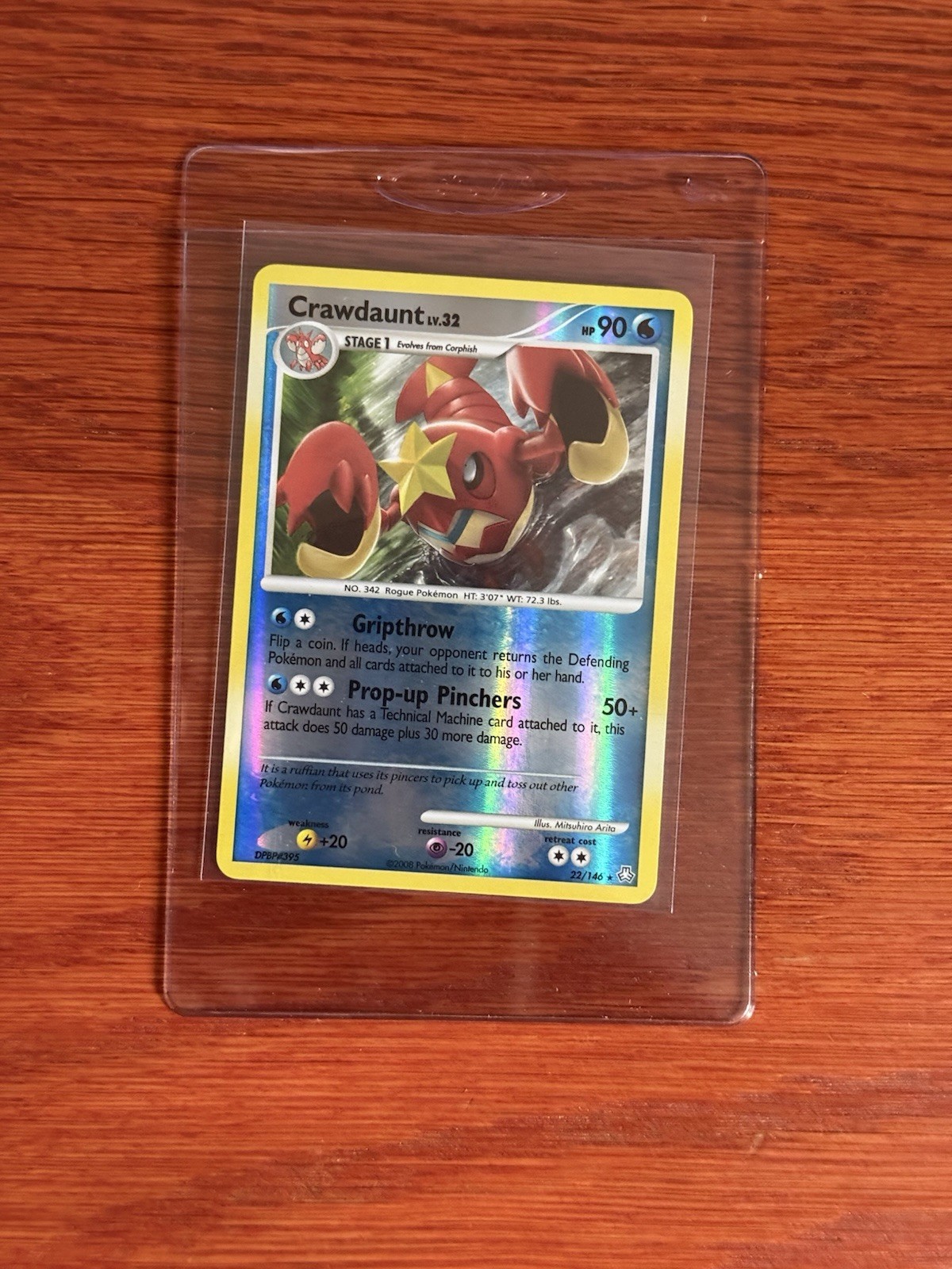 Crawdaunt 22/146 Reverse Holo Rare Legends Awakened NM Near Mint