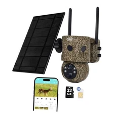 4G LTE Cellular Trail Camera 180°Automatic Intrusion Detection and 