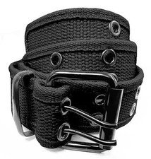 Belle Donne Unisex Double Grommet Belt, Canvas Belts for Men and Women, Doubl...