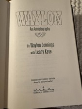 Easton Press Waylon: An Autobiography Leather Signed 1st Ltd Waylon Jennings