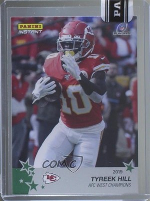 2019 Panini Instant NFL Playoffs Green 6/10 Tyreek Hill #22 1m1a