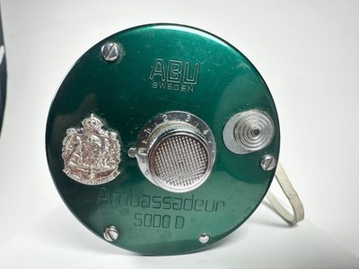 abu garcia ambassadeur 5000 green Abu Garcia Ambassadeur 5000D Green Casting Reel /Sweden 1975/Original  Box-Papers