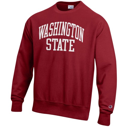 Men's Champion Crimson Washington State Cougars Relaxed Fit Arch Reverse Weave - Bild 2 von 3
