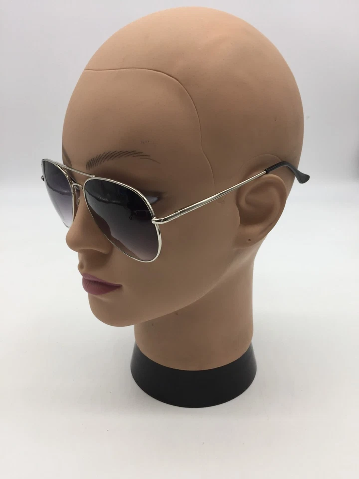 Gafas de sol Ray-Ban Aviator plateadas de diseñador 58-14-144 lentes grises Foto 3 de 4