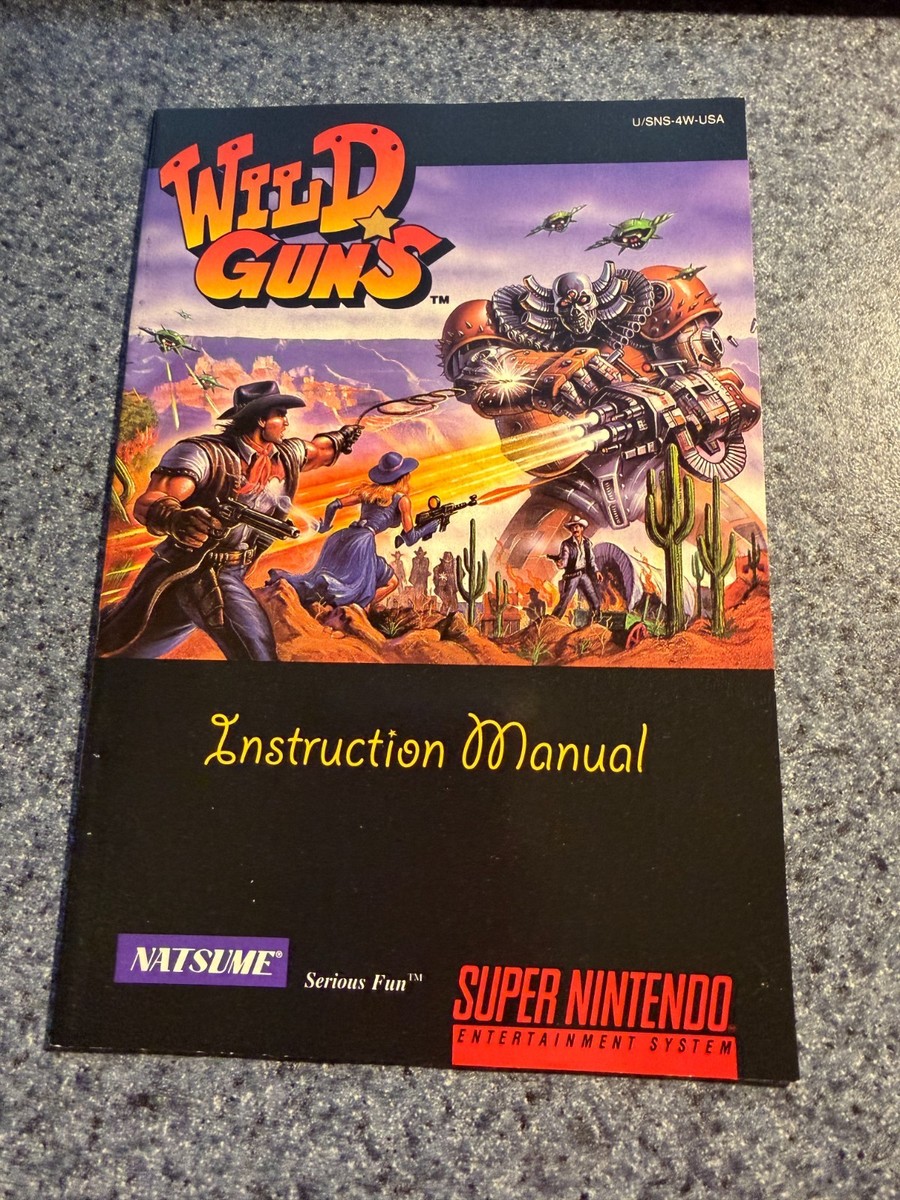 Wild Guns for Super Nintendo (SNES) CIB Complete Excellent