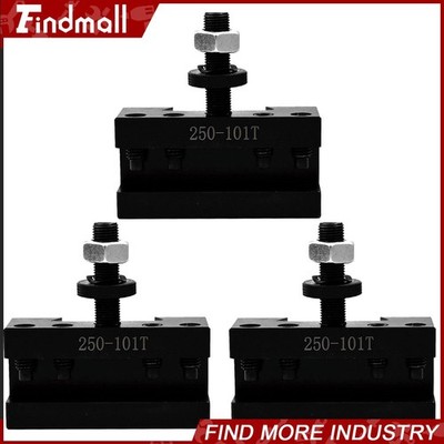 3Pcs AXA #1 250-101 XL Oversize Turning And Facing Holder Quick Change Tool Post