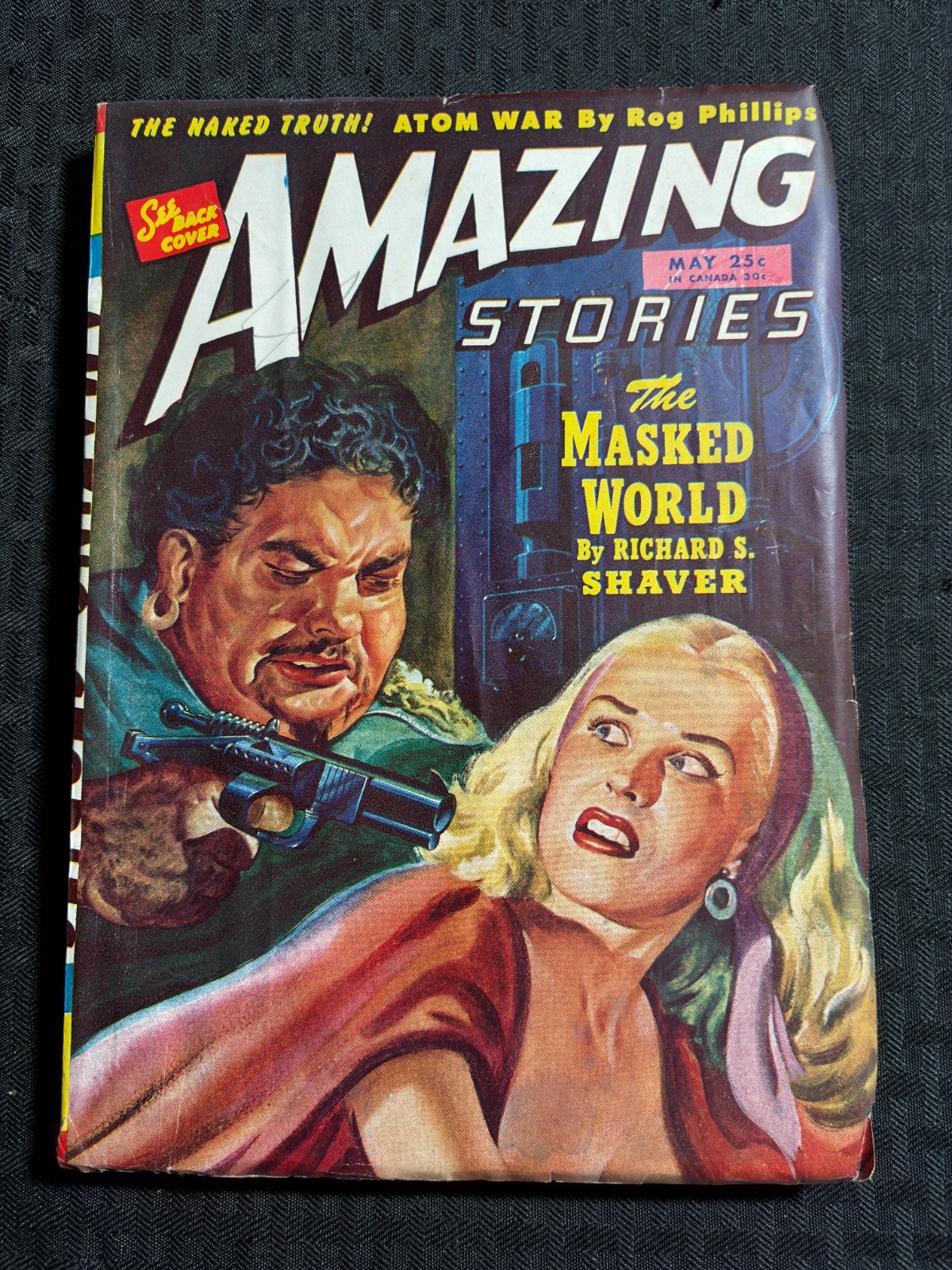 1946 May AMAZING STORIES Pulp Fiction Magazine G/VG 3.0 Rich