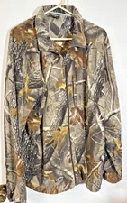Spartan Outdoors Realtree Camo Fleece Full Zip Jacket Size XL