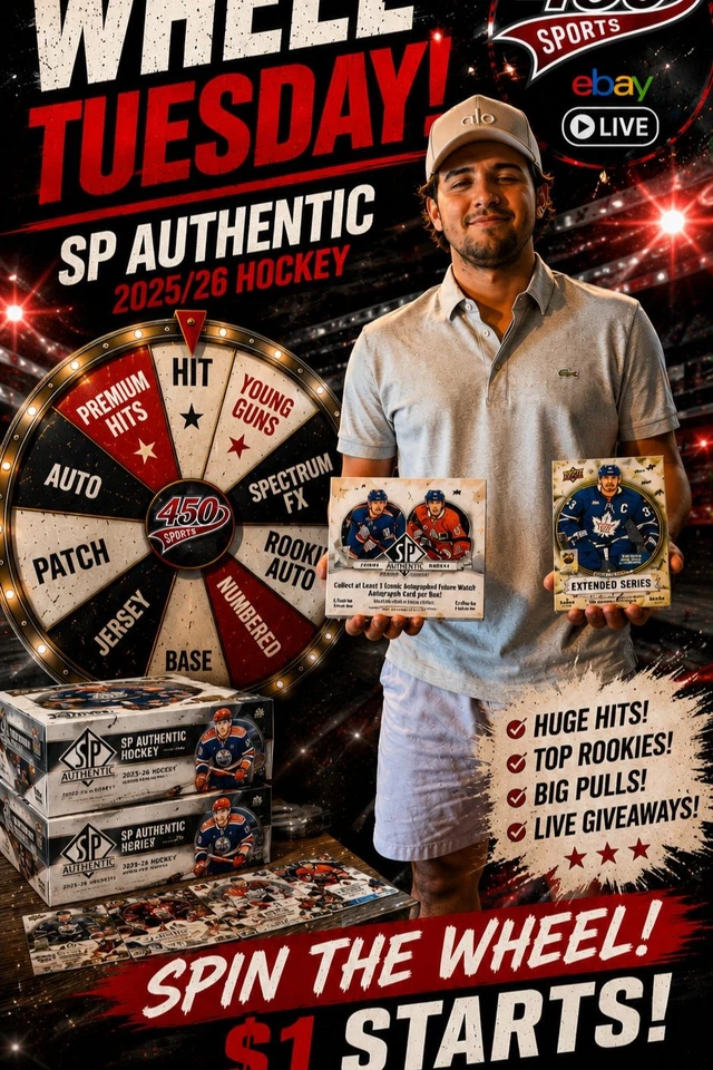 $1 AUCTIONS! LIVE HOCKEY BREAK + PENNY DROP!