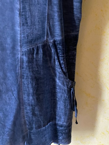 zipfelige offene Weste Tredy ähnlich - Jeansblau - Bild 3 von 9